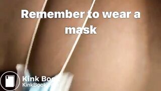 Hot girl destroy face mask with Her farts