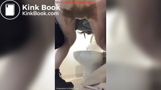 Asian girl accidently pooped her panty.