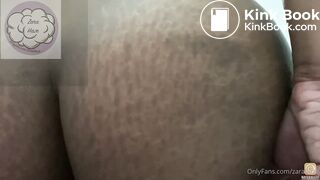 Chocolate booty squeezing out fudge