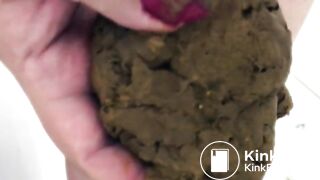 Beautiful bbw poop and smear