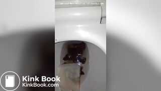 showing the results in toilet