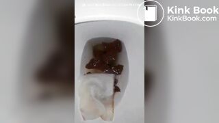 showing the results in toilet