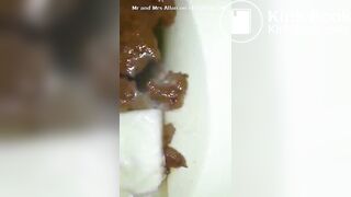 showing the results in toilet