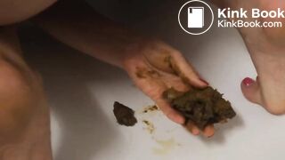 Having fun with her shit load