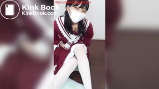 Cute Japanese Girl Enema and Poop