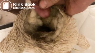 Bunny Plush gets piss