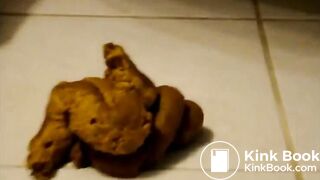 messy soft shitting on the floor