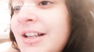 Tattooed chick's runny poop