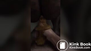 Ebony BBW Shit on cock