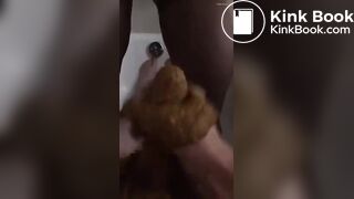 Ebony BBW Shit on cock