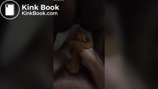 Ebony BBW Shit on cock