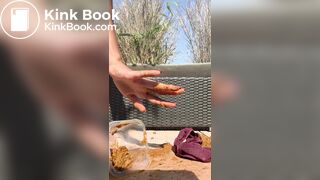 Burgundy Panty Poop Overflow