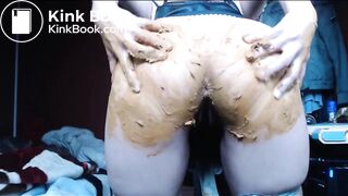 Poops on the floor and smeary hands