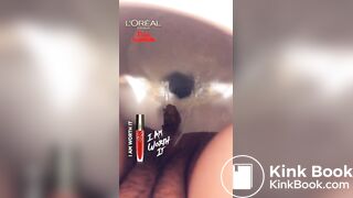 Girl Shitting in Toilet - 4