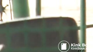 tennis girl outdoor poop