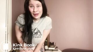 girl farts and sharts her panties