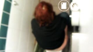 Red hair pooping