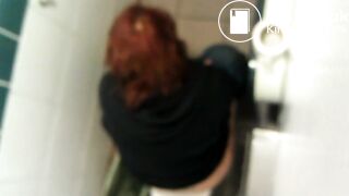 Red hair pooping