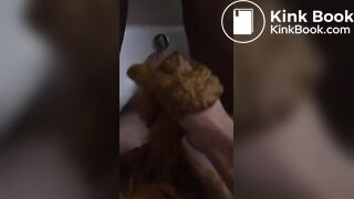 Ebony bbw gassy poop