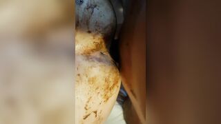 Shitty fuck in vagina and in ass