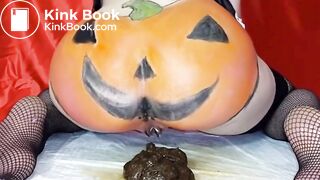 Gaping Pumpkin Ass Shitting