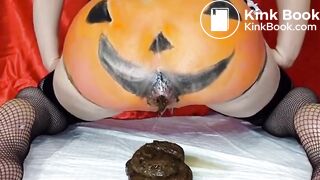 Gaping Pumpkin Ass Shitting