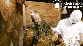 Betty gets peed on while being covered in cow shit