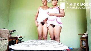 black lesbian pulls the shit out of her friend's ass