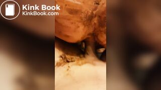 Shitting on cock in shower and then assfucked