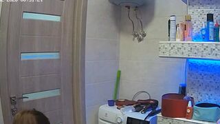 Woman pooping in Toilet 51