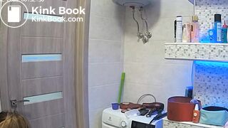 Woman pooping in Toilet 51