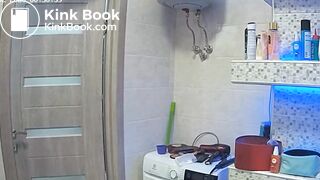 Woman pooping in Toilet 51