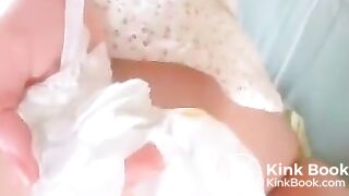 Japanese girl shit at the beach