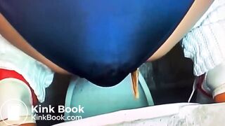 Diarrhea in blue panties