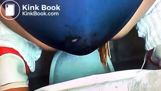 Diarrhea in blue panties