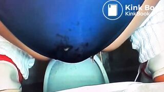 Diarrhea in blue panties
