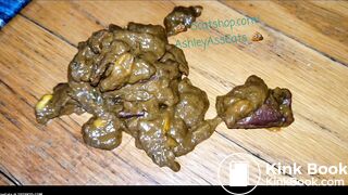 ASHLEYASSEATS MAKES SHIT SALSA ON SCAT SHOP