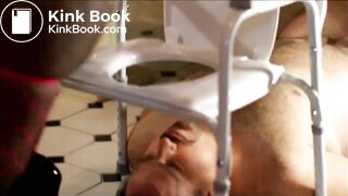 White man eats black woman's shit.