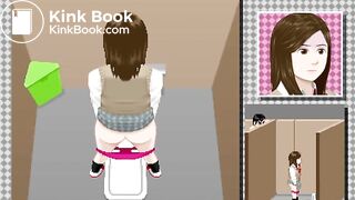 Japanese girl diarrhea and pee voyeur