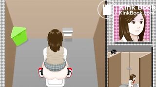 Japanese girl diarrhea and pee voyeur