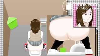 Japanese girl diarrhea and pee voyeur