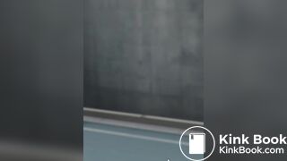 Hot girl poop on the street