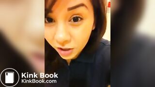 Adorable girl Youtube pooping vlog