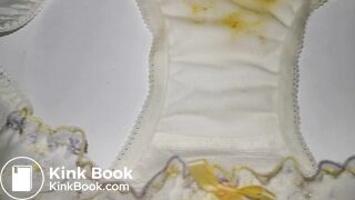 Lovely tutu Bowknot white panty after playing twice!!!