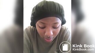 Ebony girl has explosive diarrhea