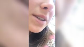 Pretty Girl Pooping Outdoors - 3