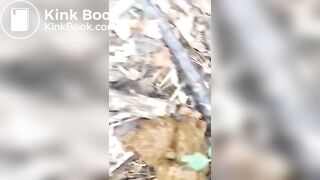 Pretty Girl Pooping Outdoors - 3