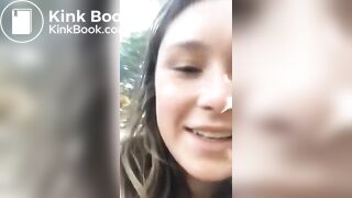 Pretty Girl Pooping Outdoors - 3