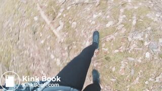 Ebonys big dump in the woods