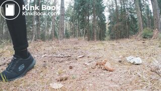 Ebonys big dump in the woods